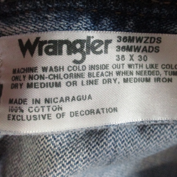 Wrangler Jeans Men's 38x30 Medium Wash Cowboy Cut Slim Premium Performance Denim - Picture 7 of 7